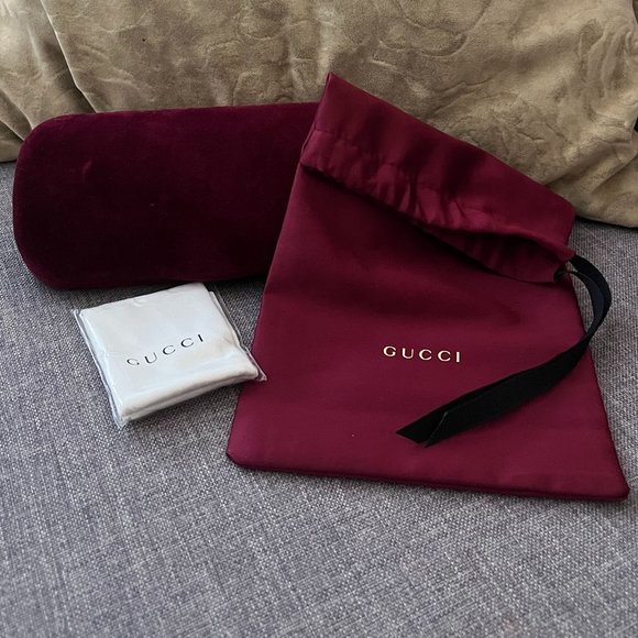 GUCCI Maroon Glasses Case - Picture 2 of 3